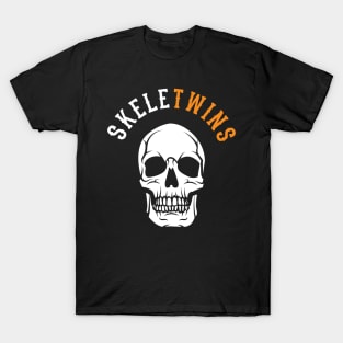 Matching Halloween Twins Costume Skeletwins Skeletons T-Shirt